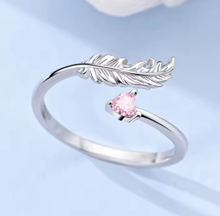Milania Pink Sterling Silver Ring